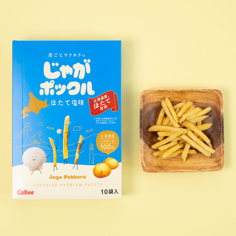Jaga Pokkuru (Garam / Jagung / Kerang & Garam) 【Calbee】