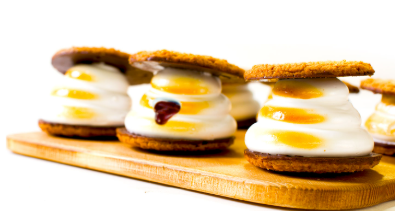Baked Marshmallow Sandwich: Earl Grey & Orange (Box of 6)【Baked Mallow】