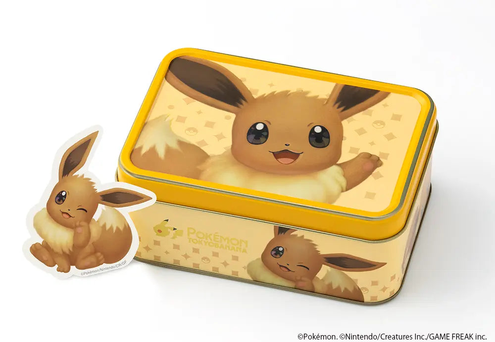 Special Tin (Eevee): Cookie Sandwiches with Overflowing Chocolate【TOKYO BANANA】