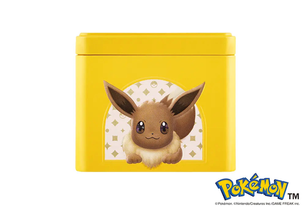 Special Tin (Pikachu & Eevee): Pokémon Tokyo Banana Cookie Sandwiches with Overflowing Chocolate【TOKYO BANANA】