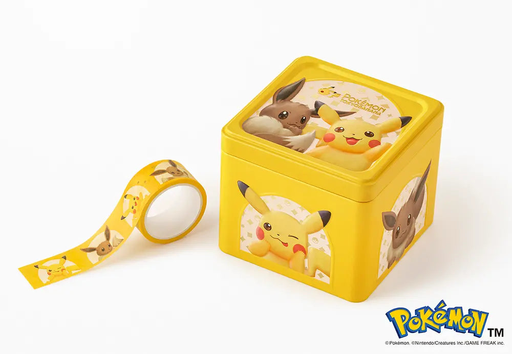 Special Tin (Pikachu & Eevee): Pokémon Tokyo Banana Cookie Sandwiches with Overflowing Chocolate【TOKYO BANANA】