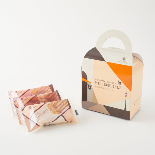 Yokohama Bashamichi Mille-feuille – 3 Cream Flavors ”Halal Certified”【Gâteaux de Voyage】