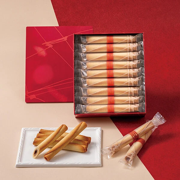 YOKU MOKU Cigare au Chocolat (18 pieces) — a delicate rolled butter cookie【YOKU MOKU】