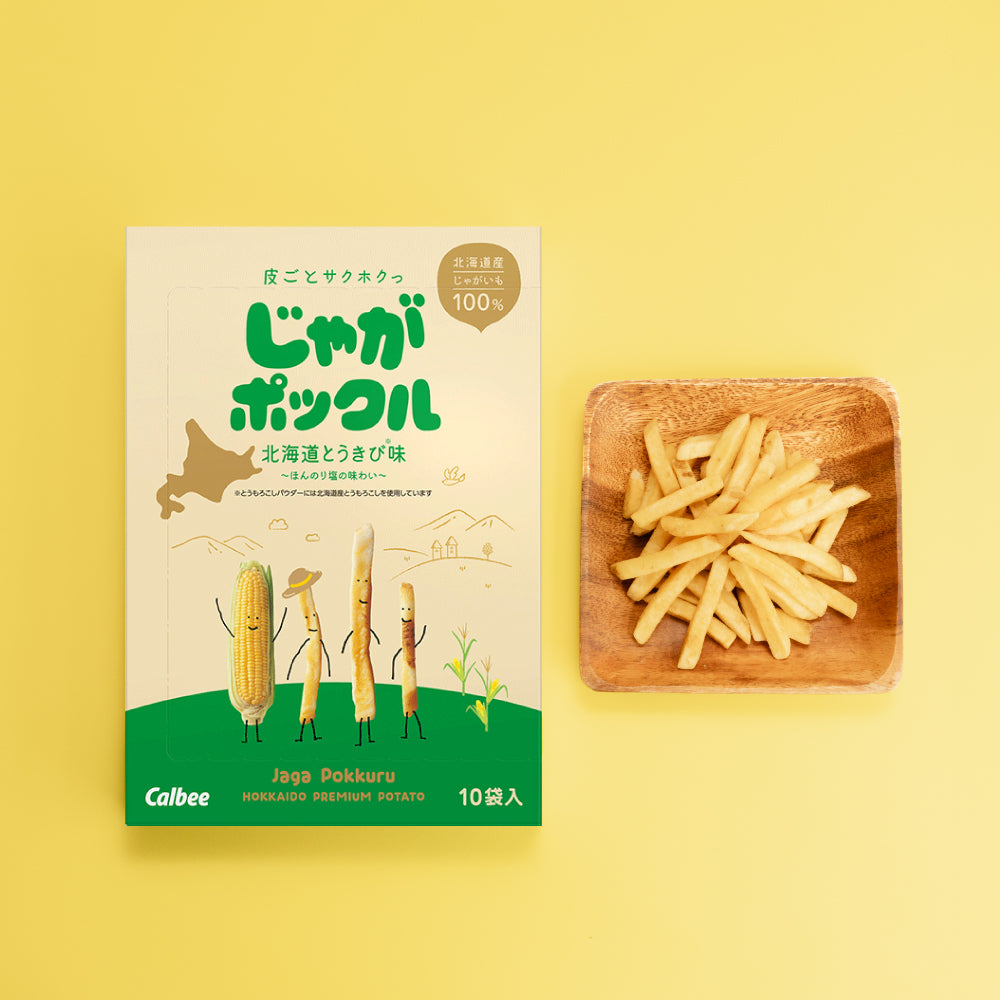 Jaga Pokkuru (Garam / Jagung / Kerang & Garam) 【Calbee】