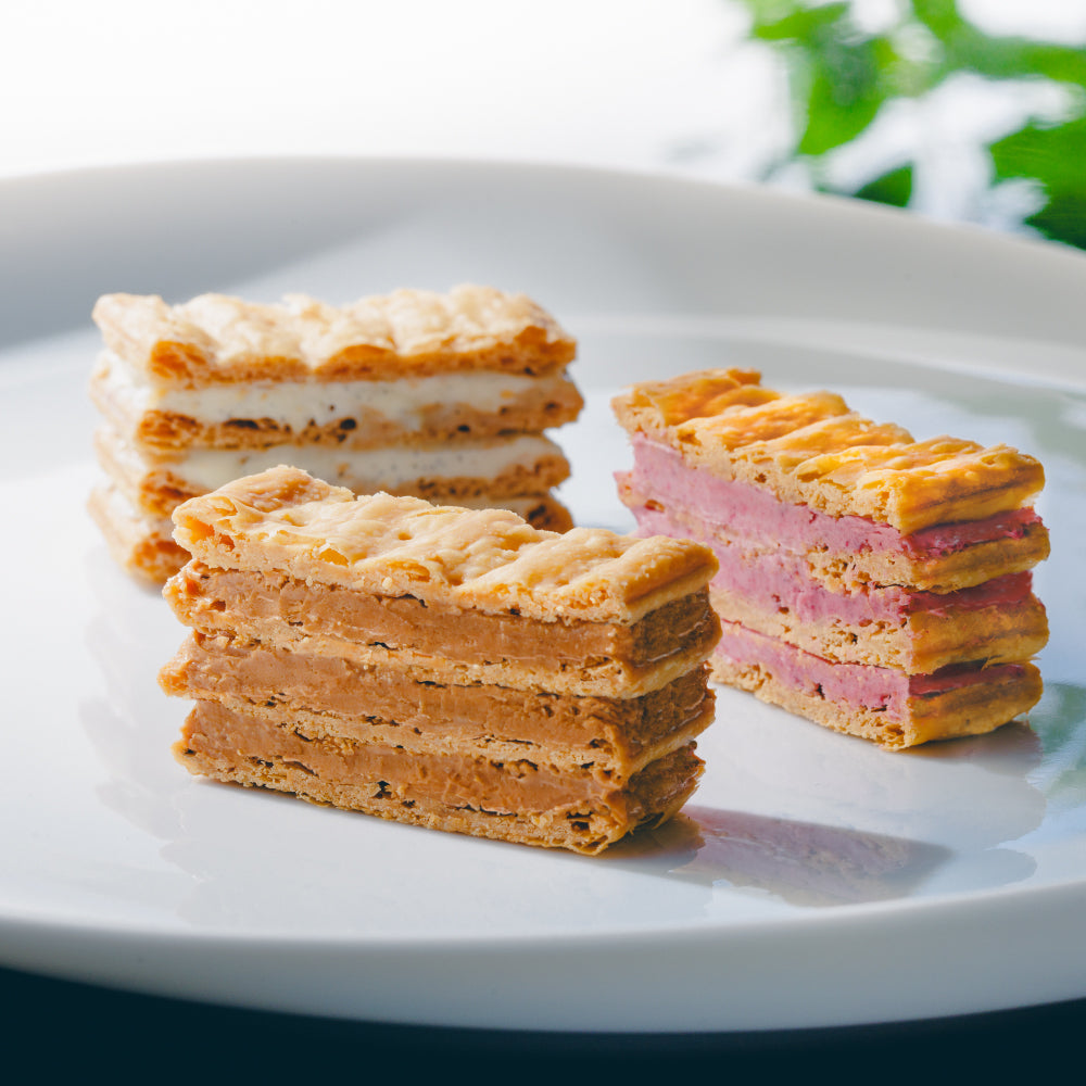 Yokohama Bashamichi Mille-feuille – 3 Cream Flavors ”Halal Certified”【Gâteaux de Voyage】